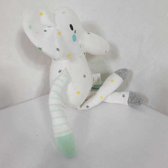 Cloud Island White ELEPHANT PLUSH Baby Stuffed Toy Lovey Stars NB/RN  Target 9" - Picture 2 of 6